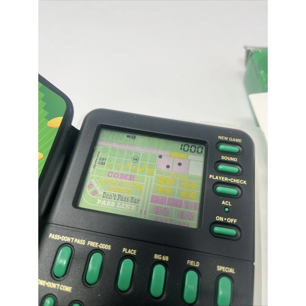 Vtg RADIO‎ SHACK Handheld Electronic Craps Game Tested In Box,Instruction 1996